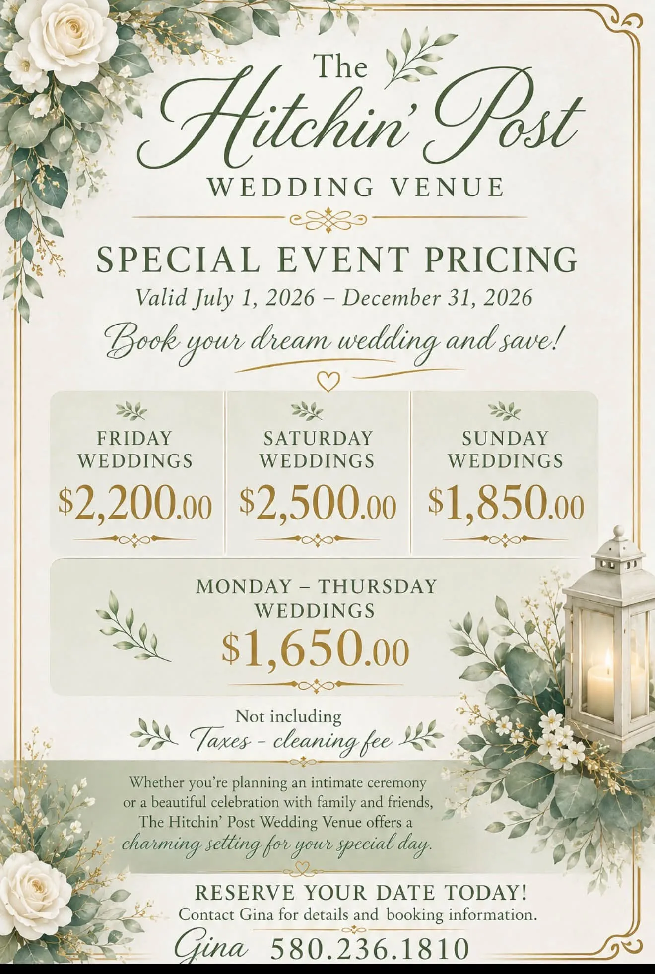 hitchin post wedding venue oklahoma